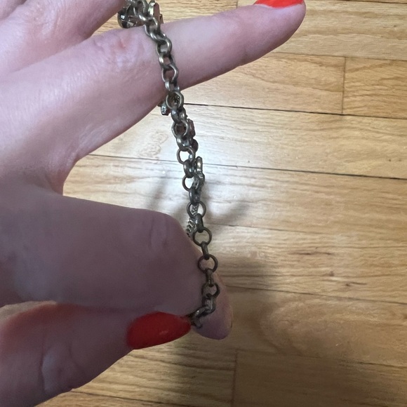 Loft Jewel Statement Necklace Maroon and Grey Jewels - Picture 5 of 7